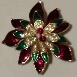 Vintage W Lind Flower Brooch-1960'S SIGNED